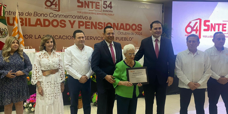 Pensionados del SNTE en Sonora recibirán bono especial en octubre 2024; se repartirán 120 millones de pesos