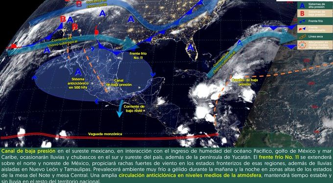 Frente frío 12 ingresara a Sonora este jueves