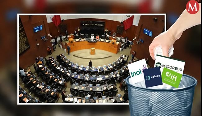 Senado aprueba extinción de órganos autónomos