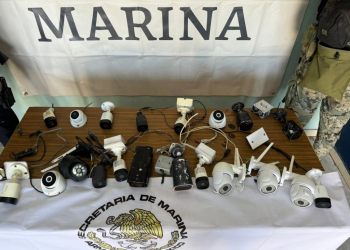 Desmantelan SSPM y Marina 22 cámaras de videovigilancia ilegal en Cajeme