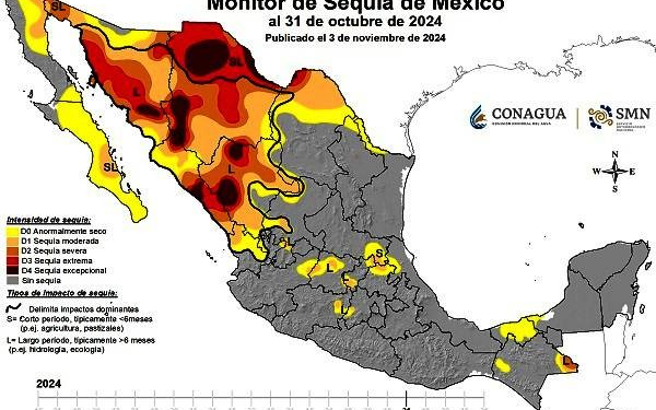 Persistente sequía en zonas de Chihuahua, Sonora, Durango y Sinaloa