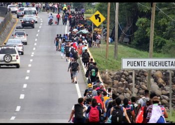 Una caravana migrante sale del sur de México pese a las declaraciones de Trump y Sheinbaum