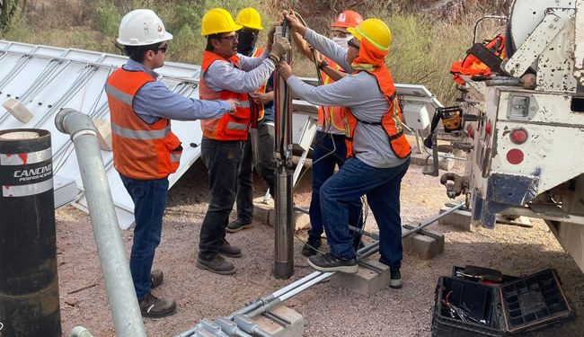 Heliostar y Ayuntamiento de La Colorada restablecen servicio de agua potable a la comunidad