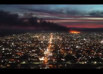 Pasan habitantes de SLRC Noche Buena y Navidad bajo el humo por incendio del basurón por más de 48 horas