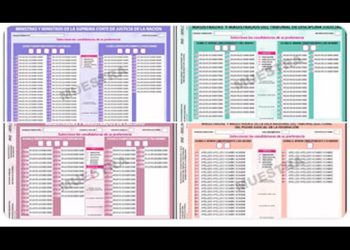 INE aprueba boletas para elección del Poder Judicial; así serán