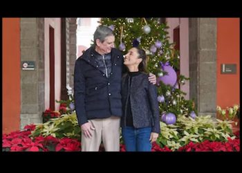 Sheinbaum y su esposo, Jesús Tarriba, envían mensaje de Navidad: “Lo más importante es el amor”