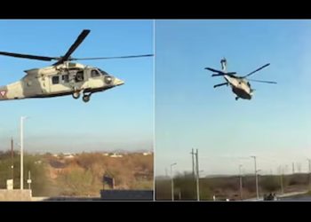 Por qué un helicóptero artillado de la Fuerza Aérea Mexicana fue captado a baja altura en Hermosillo