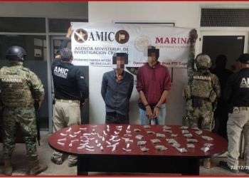 Semar detiene a siete personas; asegura armamento y droga en Sonora