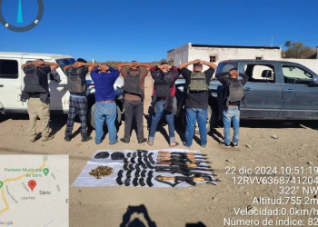 Detiene Guardia Nacional a 7 en Sonora