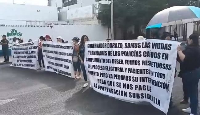 Regresan viudas de policías a tomar las calles de Hermosillo