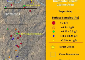 Colibri Resource and Option Partner perfora 94.80 g/t de Ag y 1.12 % de Zn en 2.50 metros en la propiedad Diamante en Sonora
