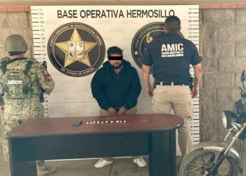 Cae hombre en Sonora con metanfetamina; usaba su celular para vigilar operativos de las autoridades