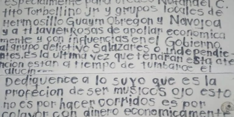 Amenazan con fusilar a Natanael Cano y otros cantantes de Sonora