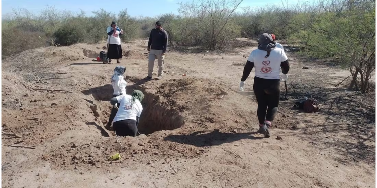 Madres buscadoras de Sonora localizan restos de 6 personas en San Ignacio Río Muerto; hallan ropa, calzado y pertenencias