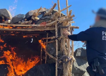 Destruyen punto de ‘halconeo’ criminal entre SLRC y Sonoyta