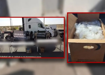 Aseguran cargamento de droga oculto en cajas de huevo en San Luis Río Colorado