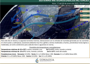 Ingresará nuevo frente frío a Sonora este fin de semana