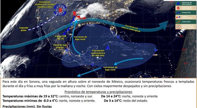 Frío dará tregua el fin de semana en Sonora