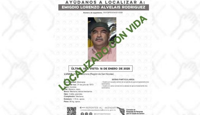 “Se fue con unas amigas”: localizan con vida a trailero que era buscado por su hija en Sonora