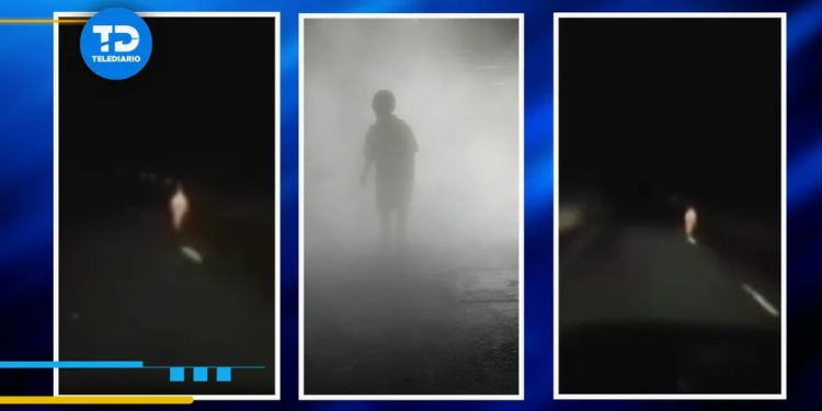 ¡Que miedo! Conductor capta a niño ‘fantasma’ en medio de la carretera Sonora-Chihuahua