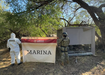 Marina asegura bodega clandestina y más de 90 reactores en Sonora tras vuelos de vigilancia