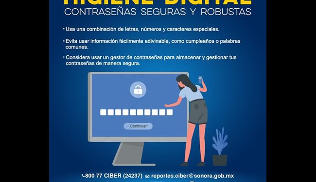 Recomienda Unidad Cibernética prevenir el robo de contraseñas: SSP Sonora
