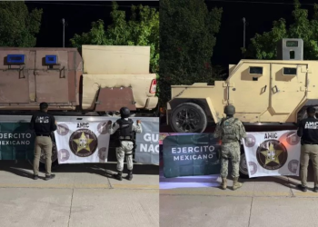 Tras cateo, aseguran camionetas “tanque” en Piquito; tenían reporte de robo