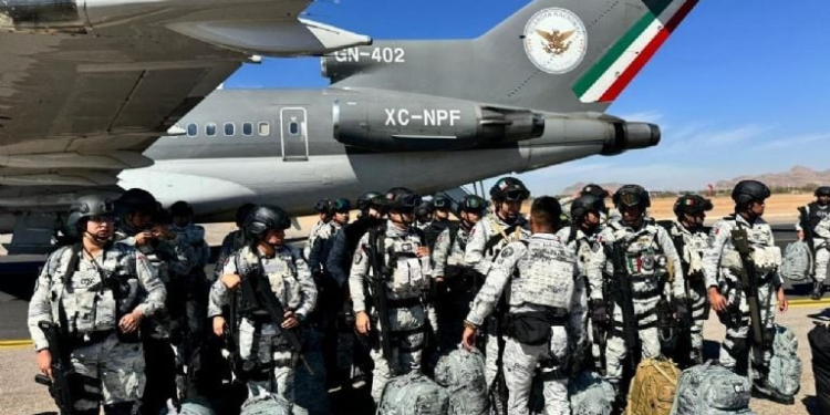 Claudia Sheinbaum y Donald Trump militarizan la frontera México-EU en 24 horas