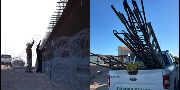 Autoridades de Sonora refuerzan seguridad en la frontera México-EU; realizan vigilancia y verificación de muro fronterizo