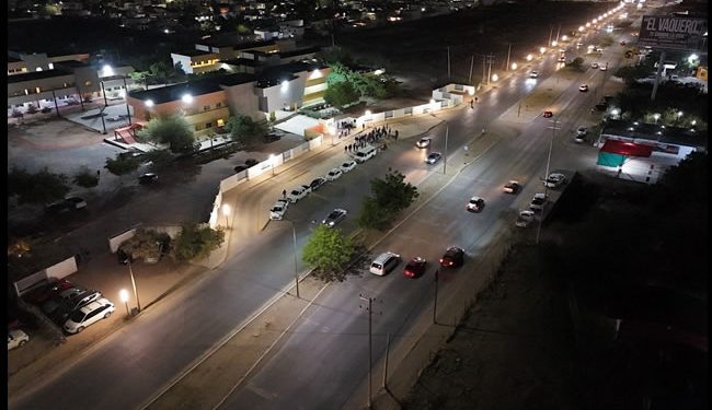 Continúa Gobierno de Hermosillo obras de alumbrado público en beneficio de la comunidad
