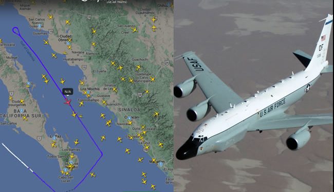 Avión de inteligencia de Estados Unidos se internó en el Golfo de California