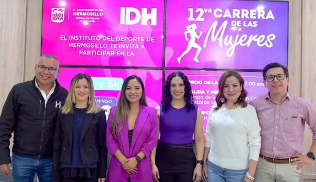 Invita Ayuntamiento de Hermosillo a la 12va Carrera de las Mujeres este 2 de marzo