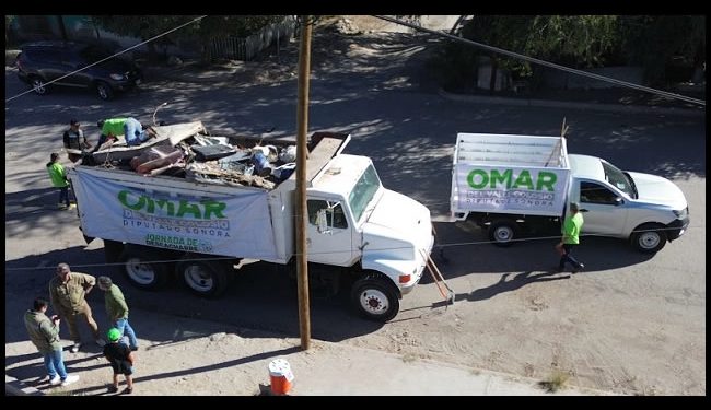 Logra jornada de descacharre 70 toneladas de basura: Omar Del Valle Colosio