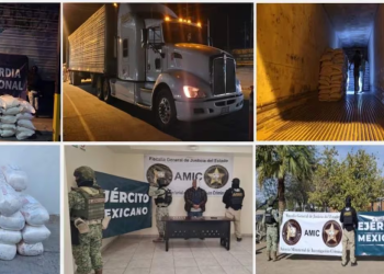 Golpe al crimen organizado en Sonora; aseguran más de una tonelada de metanfetamina, armas de uso militar y vehículos