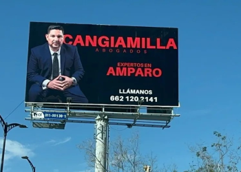 Aspirante a magistrado en Sonora promueve su despacho con espectaculares; rechazan su candidatura