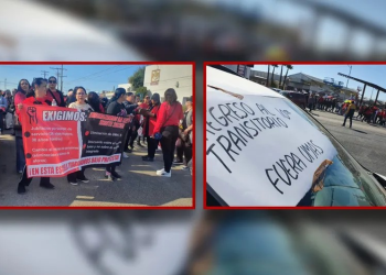 Más de 500 docentes del SNTE protestan por abrogación de reforma en SLRC