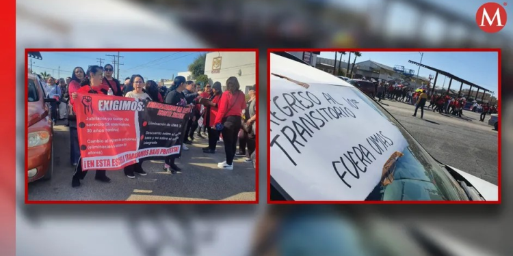 Más de 500 docentes del SNTE protestan por abrogación de reforma en SLRC