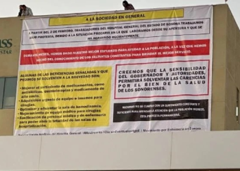 Descartan paro de labores en Hospital General de Sonora tras protestas