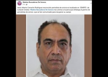 Periodista hermosillense es localizado sin vida en Culiacán, Sinaloa