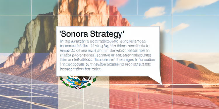 Litio para México revelará “Estrategia Sonora”