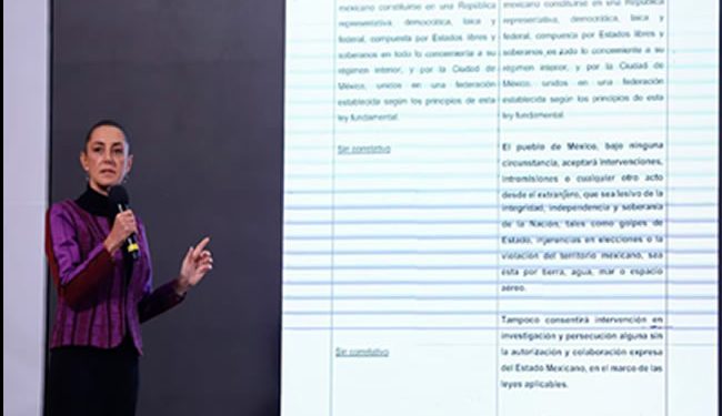 Sheinbaum lanza iniciativa para reforzar soberanía nacional tras designación de cárteles mexicanos como “terroristas”