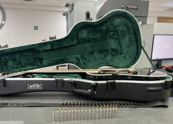 En Sonora, aseguran material bélico escondido en estuche de guitarra