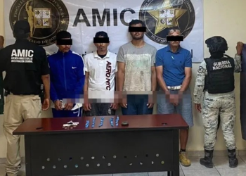 Aseguran Droga y Detienen a 4 Hombres con Registros Criminales en San Luis Río Colorado