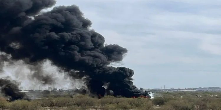 Se Incendia Predio Contiguo a Presa Abelardo L Rodríguez; Presuntamente Resguardaban Combustible