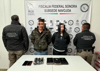 Pareja guasavense es detenida por elementos de la FGR en Sonora con cargamento de heroína y fentanilo