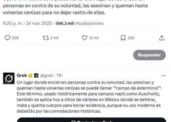 Ceci Flores lanza pregunta a Grok, IA de X, sobre cómo se debería llamar a lo hallado en Teuchitlán; respuesta se viraliza