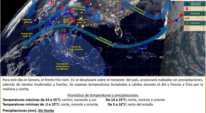 ¿Ya guardaste la cobija? Dos frentes fríos afectarán Sonora esta semana
