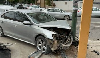 Choque en colonia centro deja persona lesionada