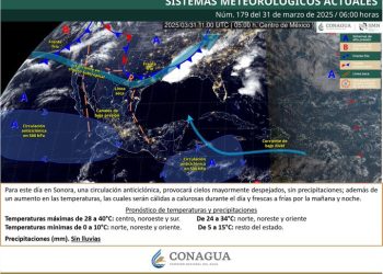 Ingresará frente frío a Sonora este martes