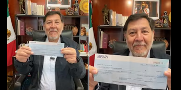 Noroña da a conocer la cifra de dinero que recibió del Senado para su pasaje de avión a Francia